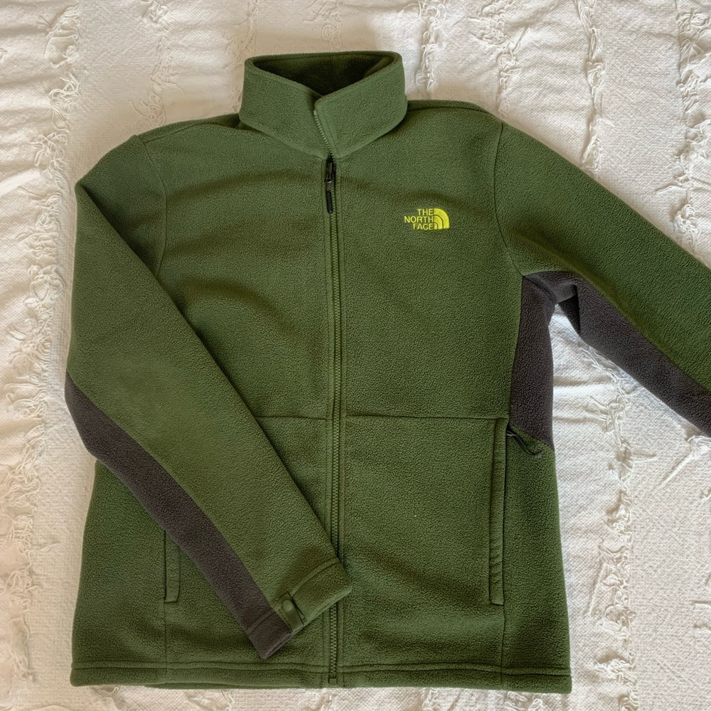 Mens Size L Olive North Face Jacket